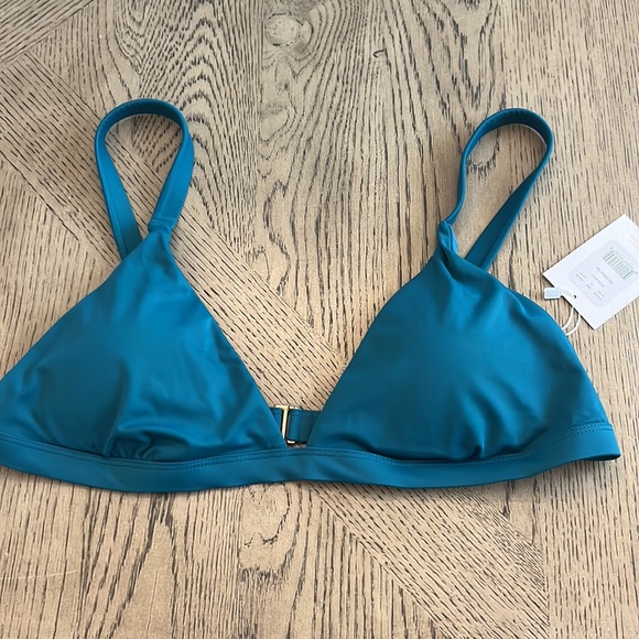 Andie Swim The Caicos Top XL Teal NWT - Picture 3 of 5